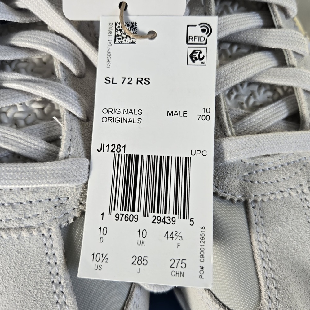 Adidas SL 72 Retro Sneakers RS Originals Shoes Grey Retro Trainers New Size 10.5 - Picture 7 of 10
